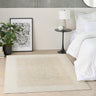 Grand Street GRN03 Silky Ivory Beige By Abstract Textured Modern Rug - Medium 119x180 cm (3'11"x5'11")