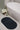 My Mat Soft Washable Bathroom Non Slip Oval, Scallop and Curve Shaped Soft Shag Rug in Charcoal - 50 x 80cm Oval