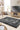 Origins Frame Hand Tufted Soft Silky Thick Shaggy Rug in Silver, Latte and Charcoal Grey