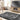 Origins Frame Tufted Silky Thick Charcoal Grey Shaggy Bordered Modern Hallway Runner Rug