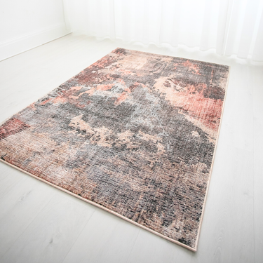 Alia 887AJ Short Pile Cream Rose Polypropylene Traditional Abstract Hallway Runner Rug