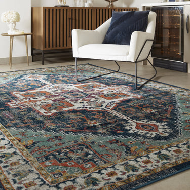 Origins Granada Traditional Bordered Rug & Hallway Runner in Emerald