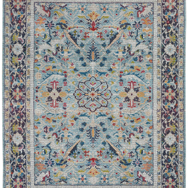 Nourison Ankara Antique ANR14 Multicolour Polypropylene Traditional Vintage Bordered Rug