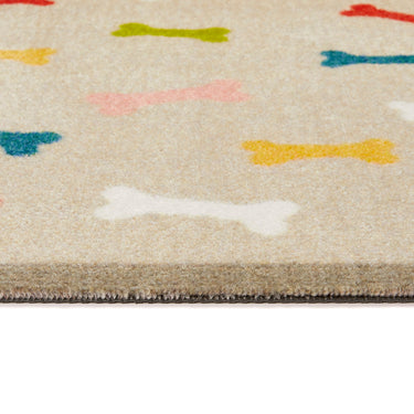Howler and Scratch Pet Patterned Multibones Washable Non-Slip Hallway Runner Rug