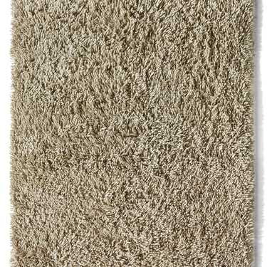 Imperial Luxury Shaggy Rug Guru Modern Hand Woven Wool Rug in Latte