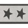 My Stain Resistant Durable Charcoal Star Washable Non-Slip Polypropylene Bordered Hallway Runner Rug - Runner 67x150 cm (2'3"x5')