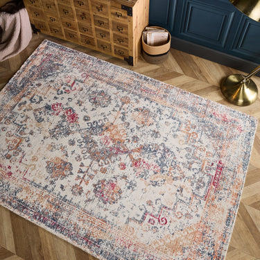 Vogue Look Navy Rust Persian Traditional Vintage Rug - Medium 120x170 cm (4'x5'6")