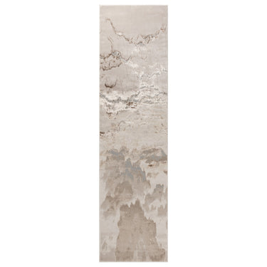 Aurora Linea AU17 Modern Marbled Shiny Metallic Beige Bronze Rug Hallway Runner