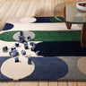 Asiatic London Romy Morse Hand-Tufted Blue Wool Modern Soft Rug - Medium 120x170 cm (4'x5'6")