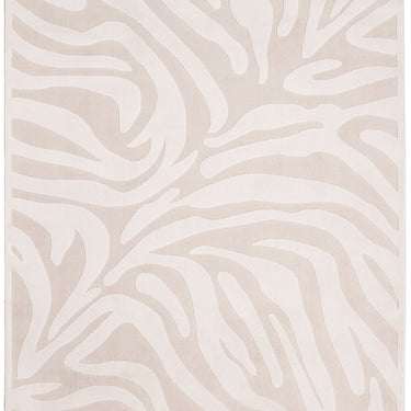 White Sands Dune Cream By Polypropylene Abstract Scandi Round Rug