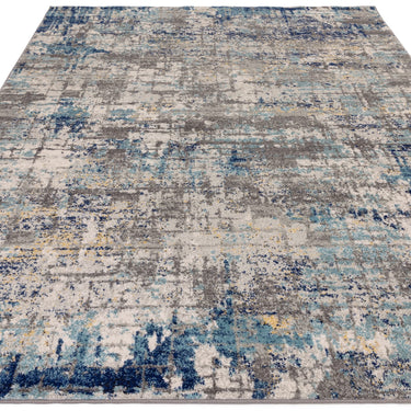 Illusion Blue NV40 Abstract Rug for Modern Bedroom Living Room Rug