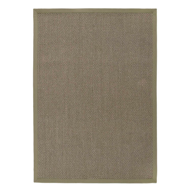 Origins Sisal Border Rug Modern Natural Jute Flatweave Hand Made Rug in Sage Green with Sage Green Border