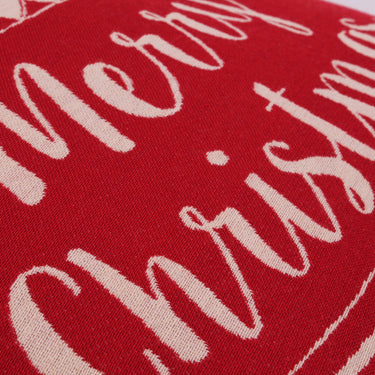 Christmas Bauble Red Washable Cotton Soft Cushion 45x45 cm