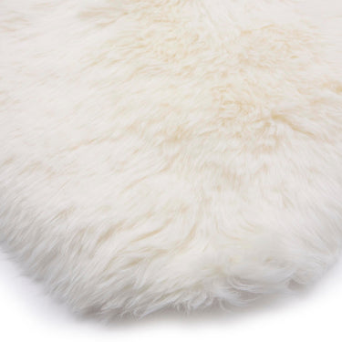 Origins Genuine Animal Fur Soft Natural Cream Wool Sheepskin Shaggy Textured Rug