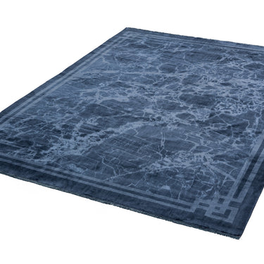 Asiatic London Zehraya ZE02 Ink Blue Border Washable Persian Traditional Vintage Rug