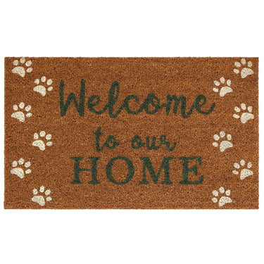 My Mat Printed Coir Welcome Paws Doormat in  45 x 75 cm