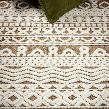 Origins Atlas Graphic Tribal Brown Indoor Outdoor Geometric Textured Striped Rug