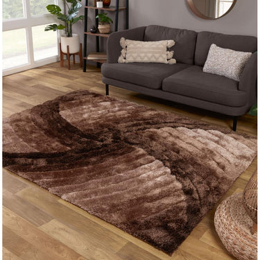 Modern 3D Carved Mumbai Soft Fluffy Shaggy Rug