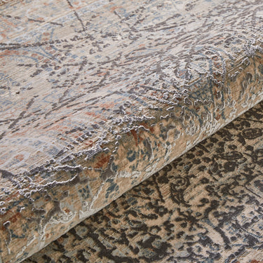 Consept Looms Emerald EMR102 Silky Beige Viscose Traditional Abstract Rug