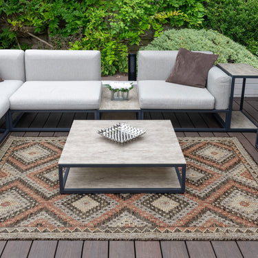 Consept Looms Sumac SUM101 Flatweave Classic Tribal Rust Indoor Outdoor Polypropylene Traditional Geometric Rug