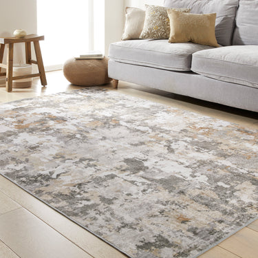 Consept Looms Liberty LIB106 Quarry Grey Multi Washable Non-Slip Modern Rug