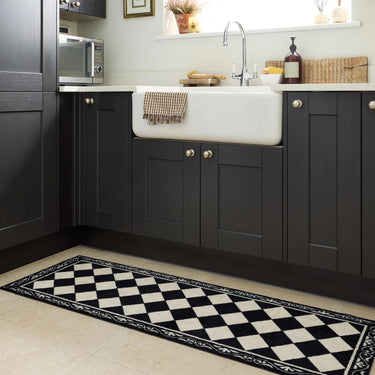 My Pattern Manor Tile Mosaic Washable Non-Slip Geometric Doormat