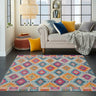 Nourison Passion PSN02 Multi Coloured Polypropylene Persian Traditional Abstract Rug - Medium 114x175 cm (4'x5'9'')