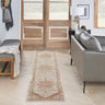 Sahar SHR06 Classic Ivory Rust Persian Traditional Vintage Floral Rug - Runner 69x310 cm (2'3"x10'2")