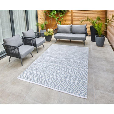 Jazz Indoor Outdoor Rug Garden Bedroom Living Room Patio Boho Flatweave Rug by Concept Looms