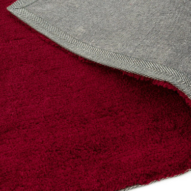 Asiatic London Milo Short Pile Silky Berry Red Shaggy Traditional Modern Rug