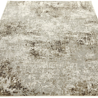 Consept Looms Rossa ROS03 Ivory Grey Polypropylene Abstract Modern Rug