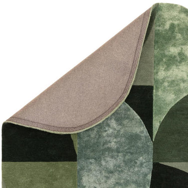 Matrix Oval Soft Wool Viscose Rug Vintage Geometric Hand Carved Rug