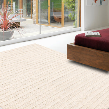 Asiatic London Grayson Cream Extra Indoor Outdoor Hand-Loomed Textured Rug 200x290 cm