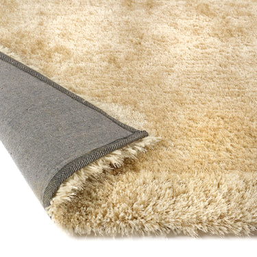 Origins Shimmer Silky Tufted Border Fluffy Shag Champagne Beige Shaggy Bordered Modern Rug