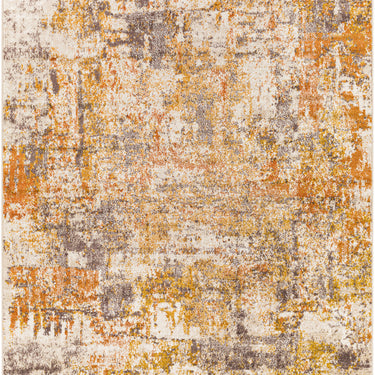 Ankara AKR2348 Multicolour Mustard Washable Polypropylene Abstract Scandi Rug