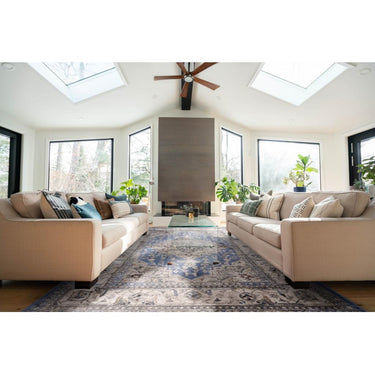 Sovereign Medallion Traditional Rug for Bedroom Living Room Flatweave Silky Shiny Rug