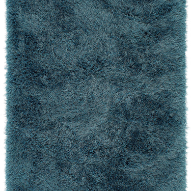 Origins Extravagance High Pile Fluffy Modern Shaggy Teal Blue Rug