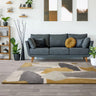 Asiatic London Romy Element Hand-Tufted Ochre Grey Wool Modern Soft Rug - Medium 120x170 cm (4'x5'6")