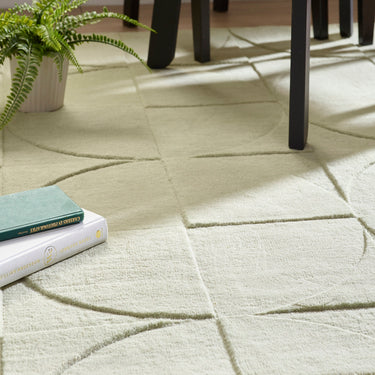 Origins Penny 3D Hand Carved Geometric Wool Rug