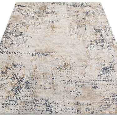 Pollo 106 Modern Abstract Silver Grey Rug Runner by Consept Looms