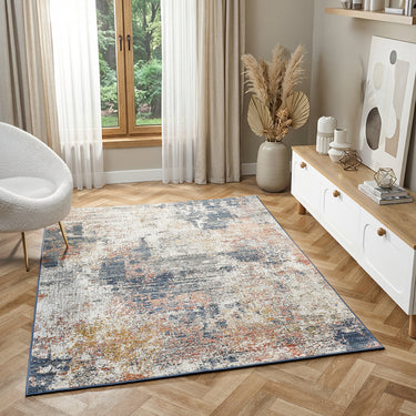 Delta Kappa Multi Cotton Abstract Geometric Boho Rug