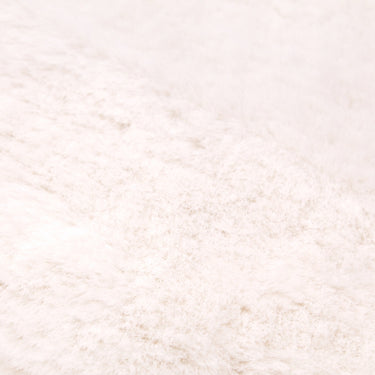 URCO Luxe Faux Fur Super Ivory Shaggy Textured Plain Rug