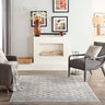 Starry Nights STN09 Grey Navy By Cotton Persian Traditional Vintage Rug - 160 x 221 cm (5'3"x7'3")