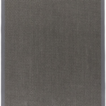Origins Sisal Border Hand Made Rug Modern Natural Jute Rug in Dark Grey with Grey Border