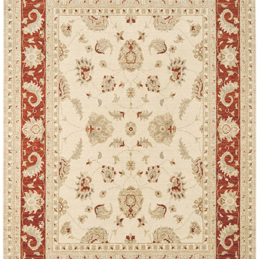 Asiatic London Chobi Beige Rust Wool Cotton Persian Traditional Rug 130x190 cm