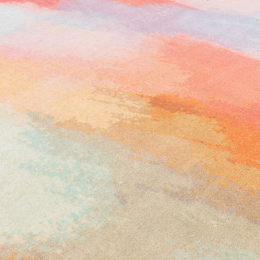 Vision Diffuse Wool Ombre Effect Hand Tufted Short Pile Modern Abstract Rug in Multi Colours