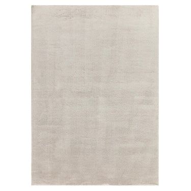 Asiatic London Como Ultra Soft Silky High Shine Velvety Silver Jute Shaggy Textured Rug