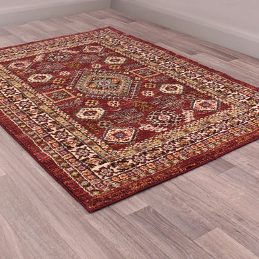 URCO Cashmere 5568 Red Extra Oriental Traditional Floral Kilim Rug 200x290 cm