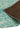 Elona Mosaic Cowhide Hand Made Flatweave Patchwork Leather Rug in Aqua Blue