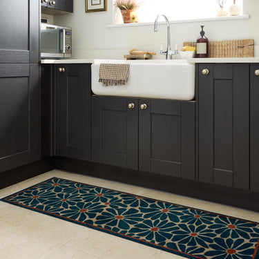 My Pattern Washable Non-Slip Floral Boho Doormat